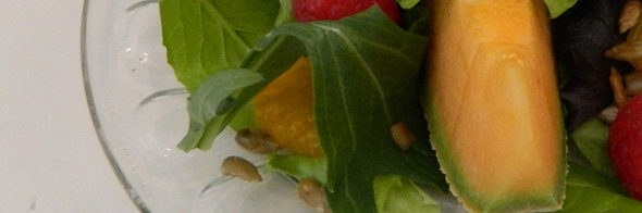 Cantalope,Tomato, and Basil Salad